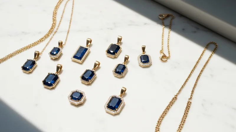 Le marché des pendentifs saphir : tendances 2023