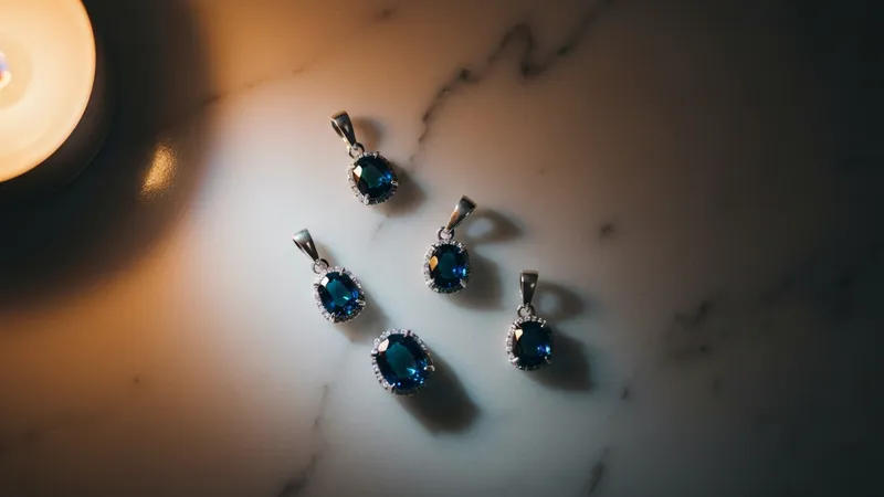 Les pendentifs saphir en argent : élégance et simplicité