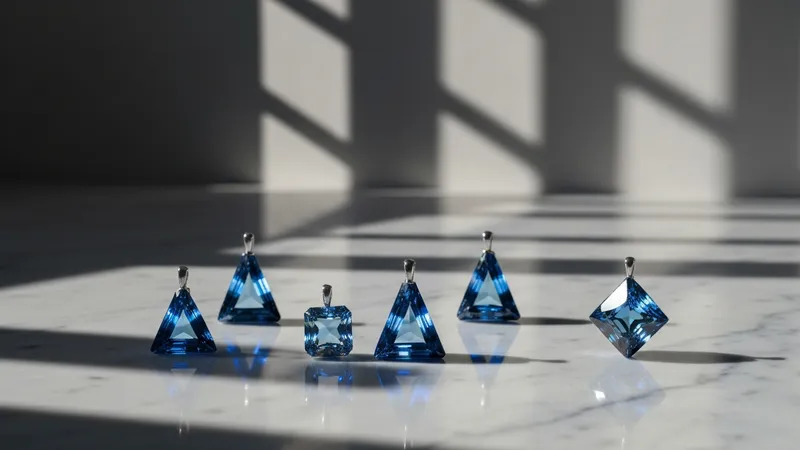 Pendentifs en saphir géométriques : tendance contemporaine