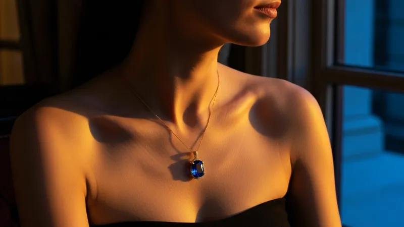 Pendentifs saphir en or : luxe et raffinement